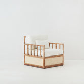 Cuba rattan armchair with Cream cushion